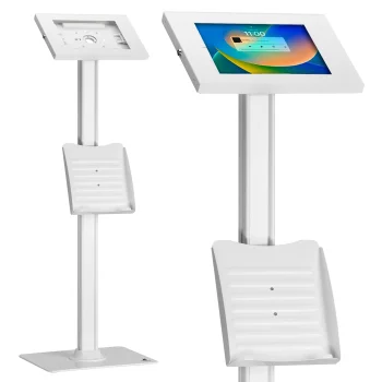 Maclean MC-476W grīdas statīvs planšetdatoriem 9.7"-11", balts