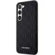 Karl Lagerfeld Samsung Galaxy S24 vāciņš Saffiano Mono Metal Logo, melns