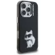 Karl Lagerfeld IML Aquarelle Choupette & Logo vāciņš iPhone 16 Pro Max, melns