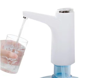 Automātisks, elektriskais, uzlādējams dzeramā ūdens pumpis 18,9L pudelēm Venden Eden, Balts | USB Electric...