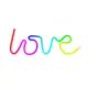 Forever Light FLRN01 LOVE RGB LED Neona Lampa ar Pulti