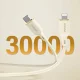 Dudao L7SCL USB-C uz Lightning kabelis 30W 1m, bēšs