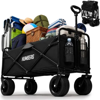 Saliekams transportēšanas ratiņš Humberg HM-512 100L