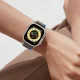 Tech-Protect neilona siksniņa Apple Watch 4/5/6/7/8/9/SE/Ultra 1/2 (42/44/45/49 mm), melna/oranža