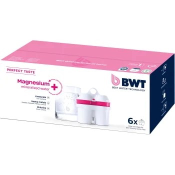 BWT 125681749 atkārtoti uzpildāmas ūdens filtra kasetnes Magnesium Mineralizer, 6 gab., balts