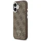 Guess vāciņš iPhone 17 MagSafe 4G PU Leather Case brūnā krāsā