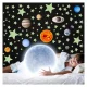 Fluorescējošās Uzlīmes Planētas Zvaigznes Kosmoss, 453 elementi | Fluorescent Stickers