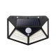 Forever Light SUNARI FLS-65 saules LED lampa ar PIR kustības sensoru 6W 480lm 6000K 100 SMD melna