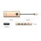 Dokstacija Orico PW11 8in1 USB-C HDMI 4K VGA RJ45 PD 100W, rozā zelta