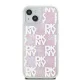 DKNY iPhone 15 / 14 / 13 vāciņš Liquid Glitter Multilogo, rozā
