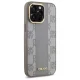 DKNY iPhone 14 Pro Max vāciņš Leather Checkered Mono Pattern MagSafe, bēšs