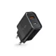 Tech-Protect C30W tīkla lādētājs USB-C PD 30W / USB-A QC 3.0, melns