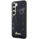 Guess Samsung Galaxy S23 S911 aizsargvāciņš Golden Marble Melns