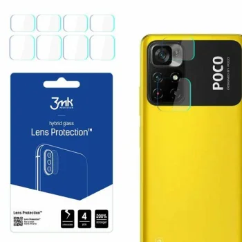 Xiaomi Poco M4 Pro 5G Aizmugurējās Kameras Aizsargstikls, 4 gab. | 3MK Lens Protection Back Camera Hybrid Glass...