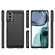 Vāciņš Motorola Moto G62 5G Carbon Case, elastīgs TPU, melns