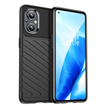 Elastīgs triecienizturīgs vāciņš Thunder Case priekš OnePlus Nord N20 5G, melns
