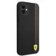 Ferrari iPhone 12 mini vāciņš On Track Carbon Stripe, melns