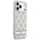 DKNY Checkered with Printed Stripes vāciņš priekš iPhone 17 Pro Max, bēšs