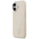 Guess vāciņš Apple iPhone 17 MagSafe PU Leather Triangle Logo, bēšs