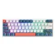 Machenike K500-B61 mehāniskā spēļu tastatūra, Red Switch, balta un zila