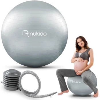 Nukido NS-951 Vingrošanas un grūtnieču bumba 65 cm Pelēka