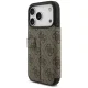 Atverams vāciņš Guess Book 4G Metal Logo priekš iPhone 17 Pro, brūns