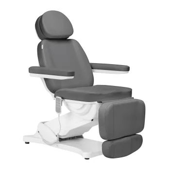 Elektriskais kosmētikas un pedikīra krēsls Sillon Classic ar 4 motoriem, pelēks