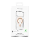 Puro Lite Mag vāciņš iPhone 17 Pro Max ar MagSafe, caurspīdīgs ar oranžu gredzenu