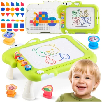 Magnētiskā zīmēšanas tāfele 3in1 ar tangramu bērniem Ricokids RK-823