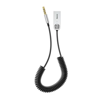Baseus BA01 AUX Wireless Bluetooth 5.0 Adapter Receiver to USB, Black | Bezvadu Audio Adapteris Uztvērējs Mini Jack...