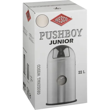 Wesco Pushboy Junior atkritumu tvertne 22L, smilšu bēša