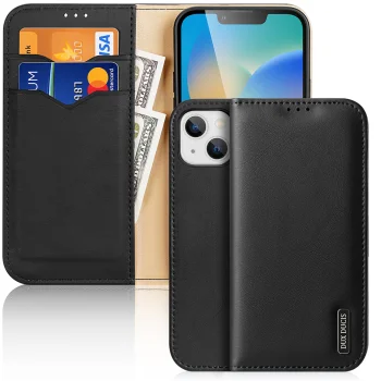Atverams vāciņš Dux Ducis Hivo iPhone 14 Plus ar RFID aizsardzību, melns