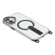 iPhone 17 vāciņš ar statīvu, siksniņām (30/120 cm) un MagSafe, melns