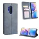 OnePlus 8 Pro Vintage Texture PU Leather Case Wallet Cover, Blue | Telefona Vāciņs Maciņš Apvalks Grāmatiņa