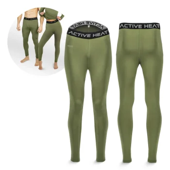 4Fizjo unisex termoveļas bikses XXL, zaļas