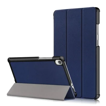 Lenovo Tab M8 (2nd Gen) - Vāks apvalks pārvalks | Tri-fold Stand Leather Case Cover, Blue