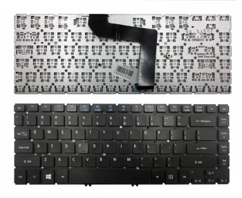 Acer Aspire M5-481T / M5-481TG klaviatūra ar apgaismojumu, melna