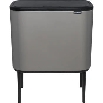 Atkritumu tvertne Brabantia Bo Touch Bin, 3 x 11 l, pelēka