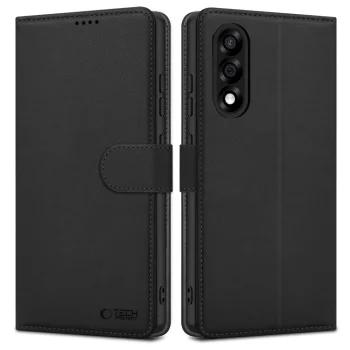 Tech-Protect OnePlus Nord 5 atverams vāciņš maciņš grāmatiņa Wallet, melns