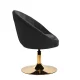 Ergonomisks grozāmais krēsls 4Rico QS-BL12G, melns