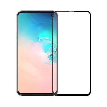 Samsung Galaxy S10e (G970F) 5D Ekrāna Aizsargstikls, pilna pārklājuma - Melns | Tempered Glass Screen Protector
