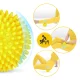 4FIZJO SPIKE+ masāžas bumba ar radzēm 10 cm, dzeltena