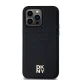 DKNY iPhone 13 / 13 Pro vāciņš Leather Monogram MagSafe, melns