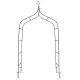 Plonos dārza pergola - arka, 265 cm, tumši zaļa