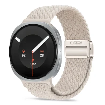 Pulksteņa siksniņa Tech-Protect NylonMag priekš Samsung Galaxy Watch 40/44/46 mm, bēša