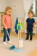 Koka tīrīšanas komplekts bērniem ECOTOYS ar statīvu 7 daļas