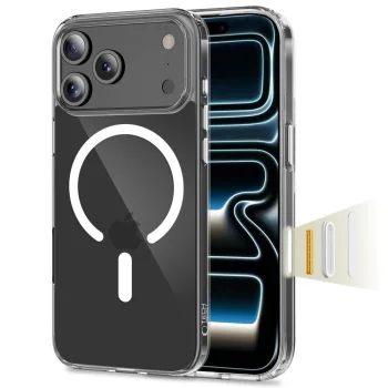 Tech-Protect Flexair Hybrid CC MagSafe vāciņš iPhone 17 Pro, caurspīdīgs