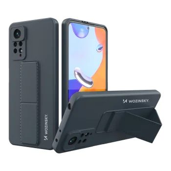Wozinsky Kickstand Case vāciņš Xiaomi Redmi Note 11 Pro ar statīvu, tumši zils