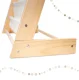 Bērnu grāmatu plaukts, 76,5 cm, koks/audums, bāzēts Montessori stilā