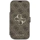 Atverams vāciņš Guess Book 4G Metal Logo priekš iPhone 17 Pro, brūns